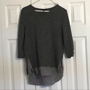 fortune ivy 3/4 sleeve top